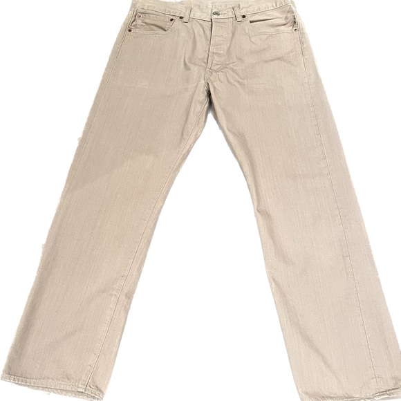 Rare Levi 501 Sand Colour Jeans - Picture 6 of 6